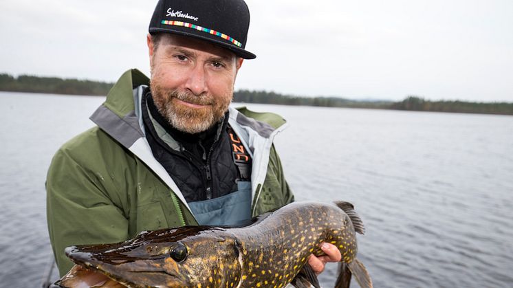 Claes är en vass gäddfiskare. Foto: Jonas Nordigårds 