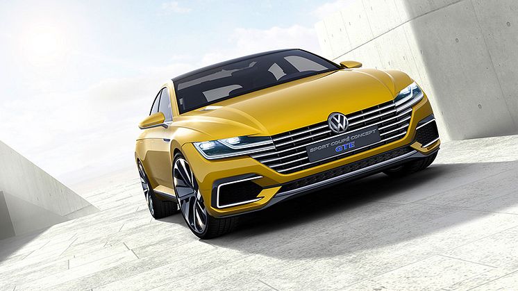 Skønhed, sport og sparsommelighed i ét: Volkswagen Sport Coupé Concept GTE