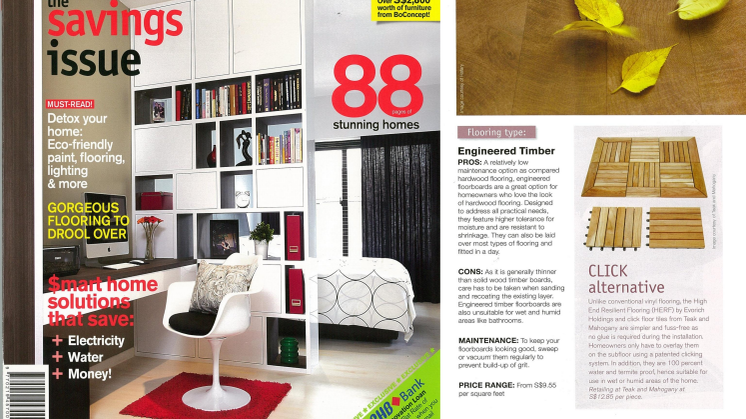 Evorich Flooring Group on Squarerooms Magazine May 2012