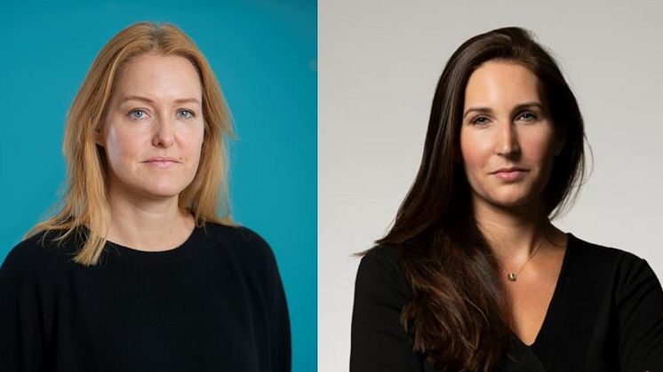 Kajsa Hessel, ordförande Byggcheferna och Natali Phalén, generalsekreterare Institutet Mot Mutor