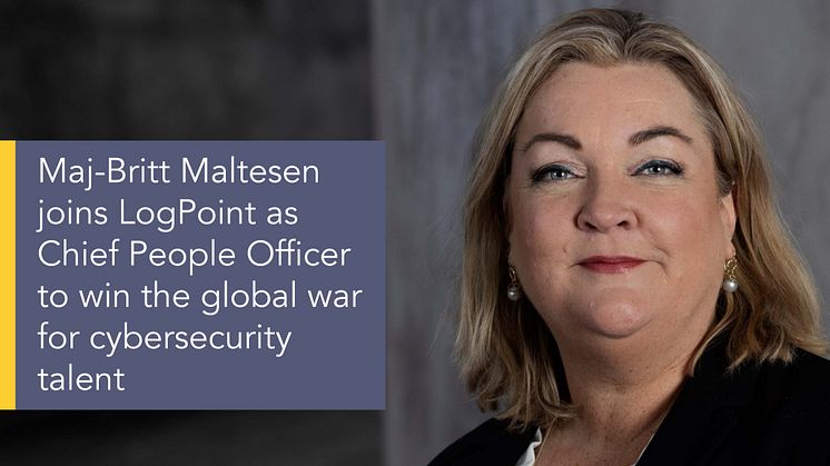 LogPoint is announcing the appointment of Maj-Britt Maltesen as Chief People Officer (CPO)