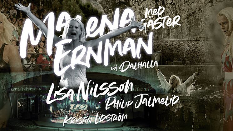 Malena Ernman till Dalhalla för 11:e sommaren i rad – gästas av Lisa Nilsson och Så som i himmelen-kollegorna Philip Jalmelid & Kristin Lidström!