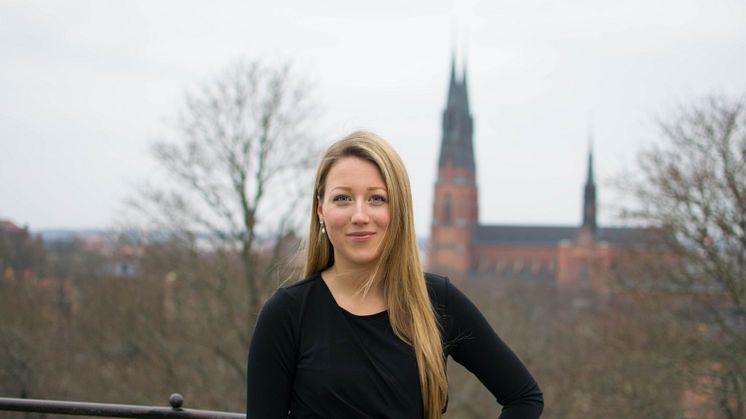 Vanja Eriksson får stipendiet Årets Uppsalastudent 2014