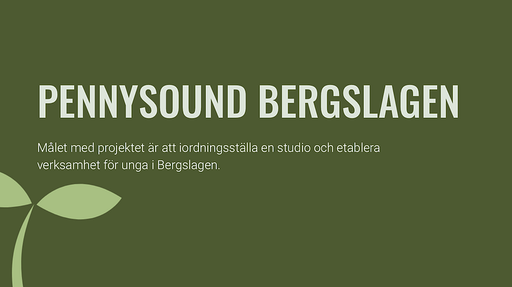 Leader Bergslagen: Musikstudio i Lindesberg kan bredda kulturutbudet för unga