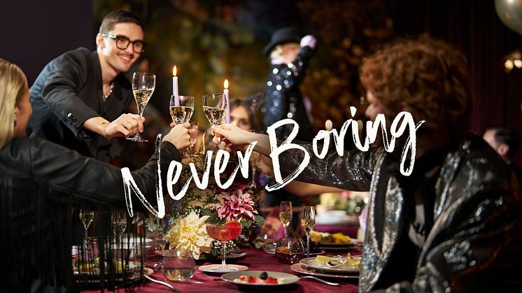 "Never Boring" - Ingen minnes en helt vanlig fest! Vi gir deg inspirasjonen til å dekke opp til de spesielle anledningene