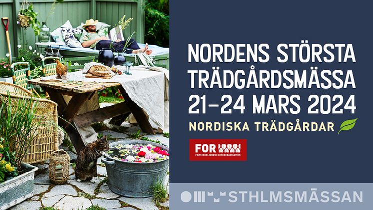 Pressinbjudan: Välkommen till Nordiska Trädgårdars pressfrukost