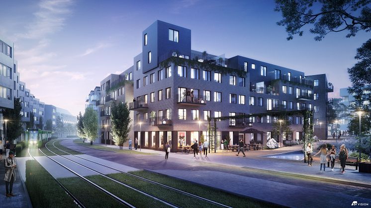 Xplorion i Brunnshög är ett av LKFs byggprojekt som rullar i Lund på trots situationen med tanke på Covid19. www.lkf.se/xplorion