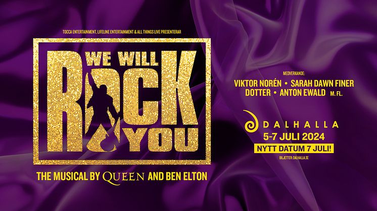 Queen-musikalen We Will Rock You gör extraföreställning på Dalhalla I sommar och fyller på ensemblen med Anton Ewald