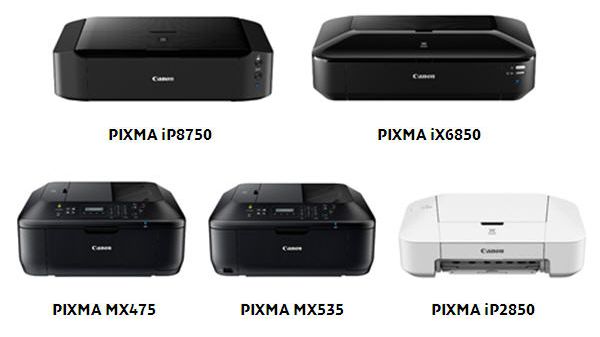 Canon förstärker PIXMA-serien med fem nya modeller för hem och kontor