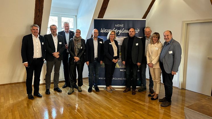 Vorstand des Weserbergland Tourismus e.V. bei der Mitgliederversammlung 2023