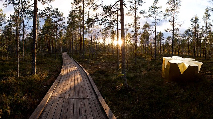 Unique wooden architecture at Stockholm Furniture & Light Fair