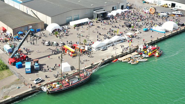 Översiktsbild över Hamnens Dag 2022