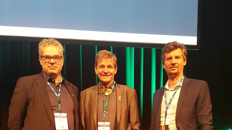 From left: Alfred Hanssen (moderator), Salve Dahle (Director Akvaplan-niva), Lionel Camus (Leader GLIDER project)