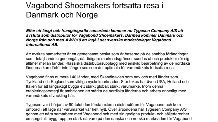 Vagabond Shoemakers fortsatta resa i Danmark och Norge