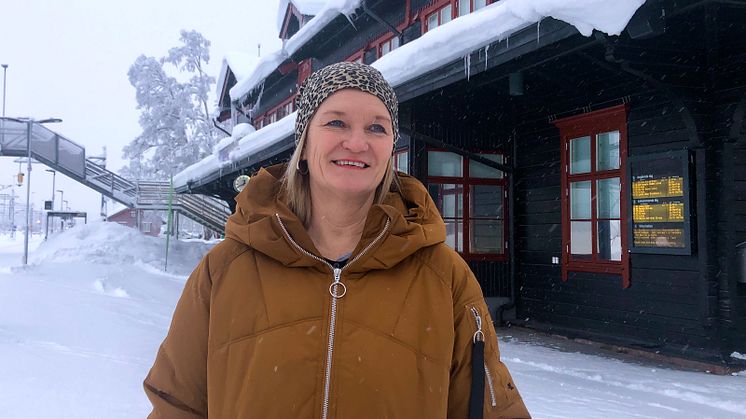 Katarina Johansson, kontorschef på NEX Travel i Gällivare