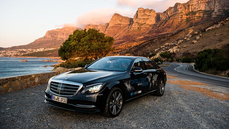 Testkøretøjet i den sydafrikanske udgave af Intelligent World Drive er baseret på S-Klassen