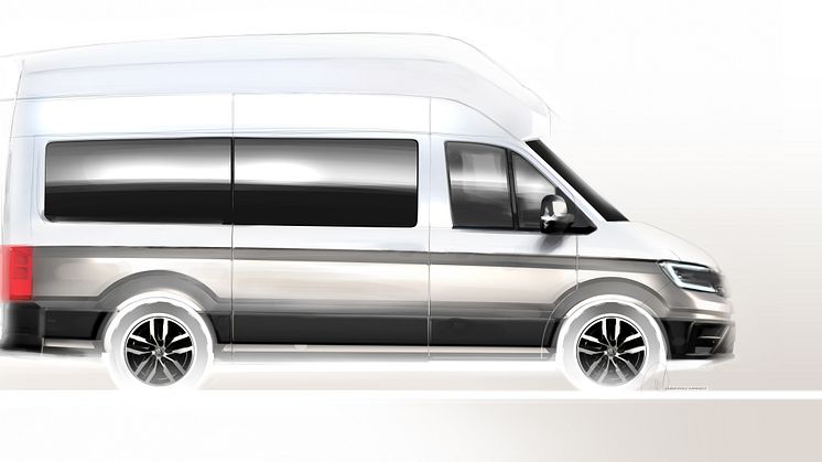 Til august præsenterer Volkswagen Erhvervsbiler en ny campingbus baseret på Crafter