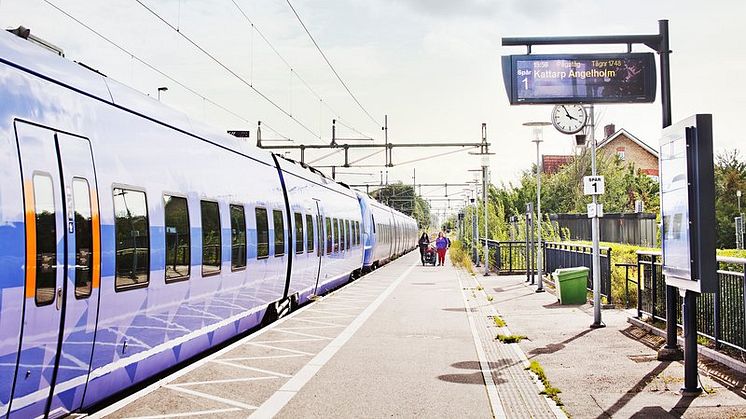 Under 2019 ökade antalet av- och påstigande resenärer på tågstationerna i Helsingborgs kommun med 16%