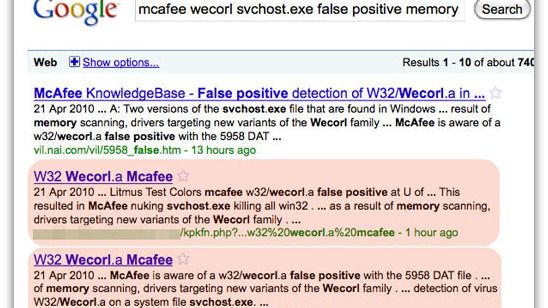 Hackers utnyttjar McAfees falsklarm för scareware attacker