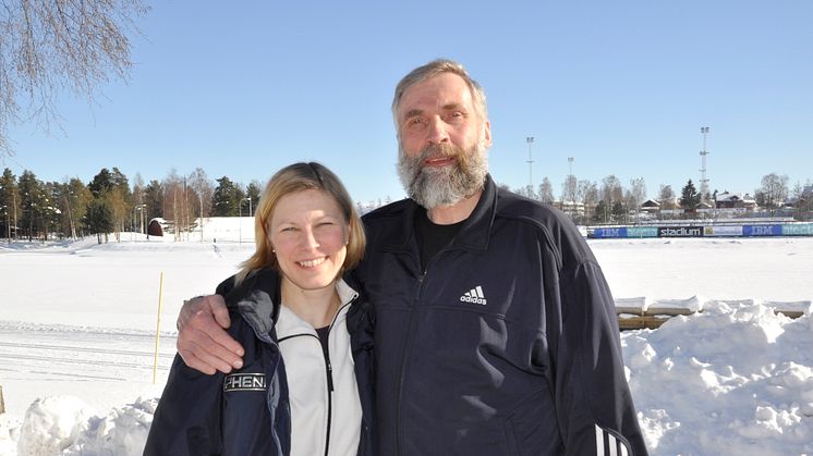 Marjo Matikainen-Kallström och Juha Mieto i Mora