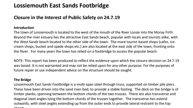 Lossiemouth East Sands Footbridge
