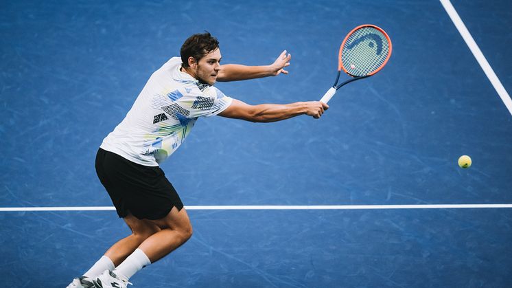 Pavel Kotov vidare till final i BNP Paribas Nordic Open 2023. Foto: Alexander Scheuber