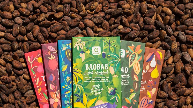 Fairtrade-kakao i Garants nya chokladserie