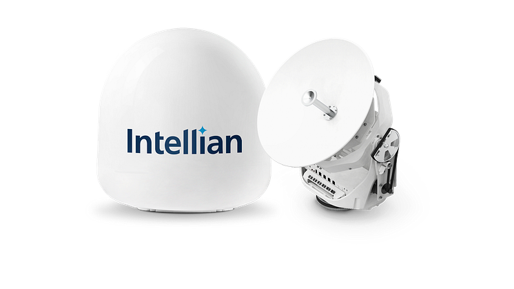 Intellian’s innovative v45C antenna offers a compact VSAT solution for space-limited installations