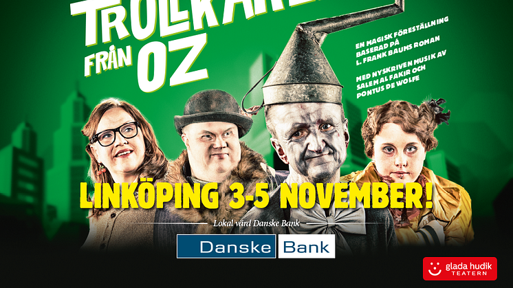 Glada Hudik-teatern gästar Linköping med Trollkarlen från Oz