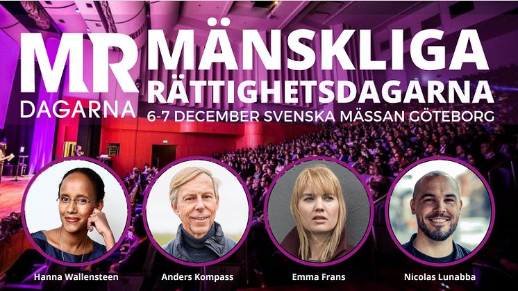 Välkommen till Mänskliga Rättighetsdagarna i Göteborg den 6-7 december!