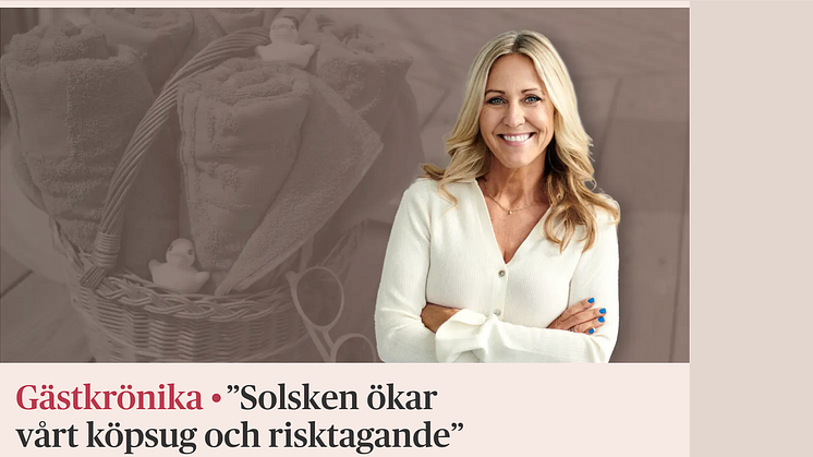 Solsken ökar vårt köpsug och risktagande
