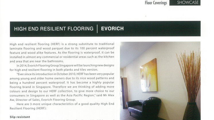 Evorich Flooring Featured on Southeast Asia Building 