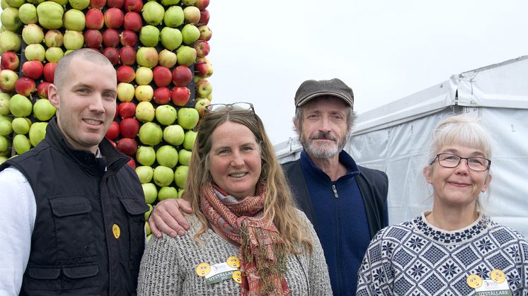 Biodlarna Martin Svensson, Ise Wenzel Hovmöller, Johan Falk och Kamilla Persson. Foto: Anna Lind Lewin.