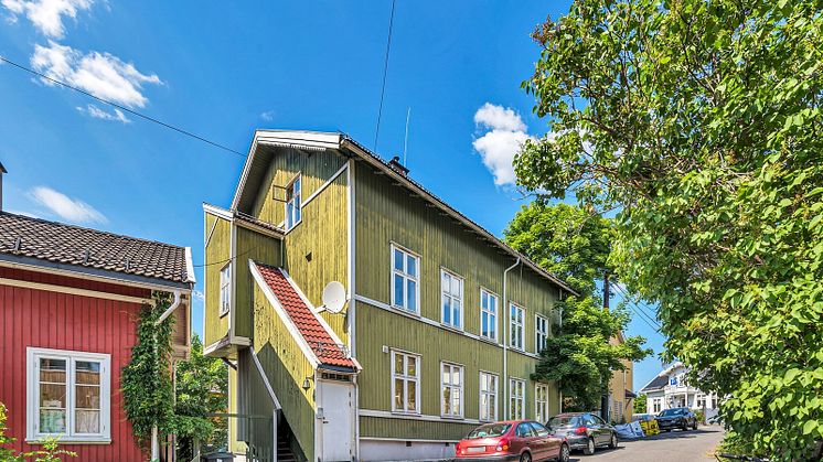 Den historiske bygningen i Tromsøgata 8 er nå til salgs. 