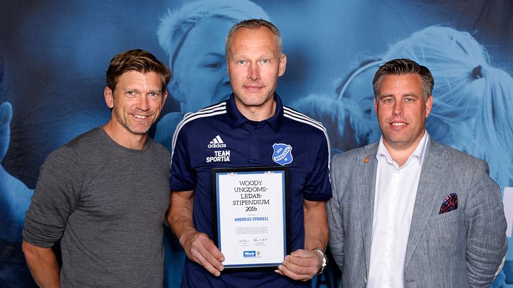 Andreas Stridell, Brokinds IF. Här tillsammans med  Jesper Blomqvist och Mikael Tykesson.