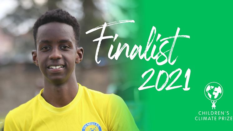 Nu presenteras årets första finalist för Children’s Climate Prize 2021 - Lesein Mutunkei från Nairobi, Kenya