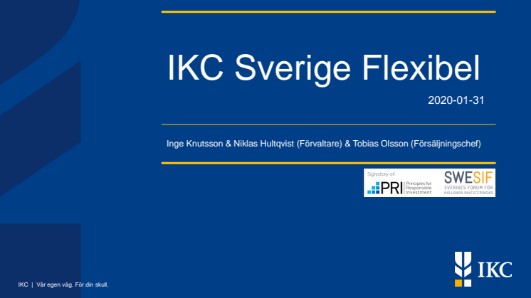 IKC Sverige Flexibel presentation 20200131