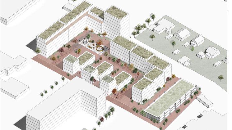 Volumenstudie til startredegørelse, Holscher Nordberg Arkitekter