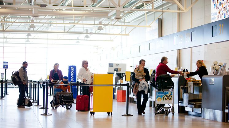 Resenärsstatistik från Malmö Airport första kvartalet 2013