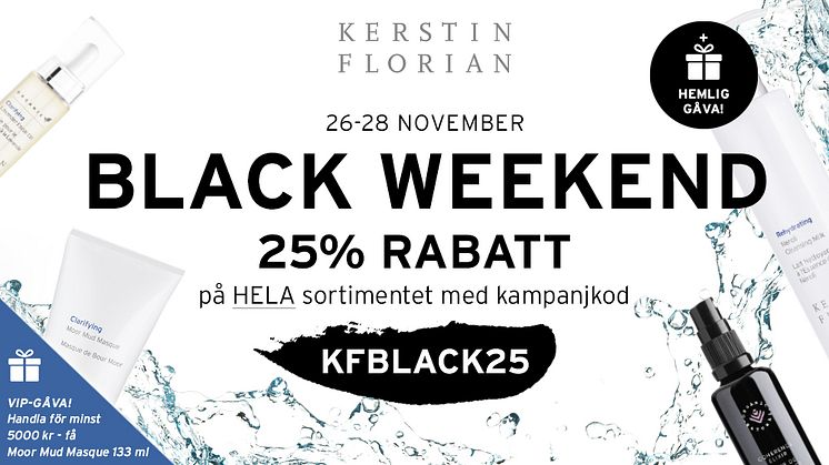 BLACK WEEKEND – 25% på HELA Kerstin Florians sortiment