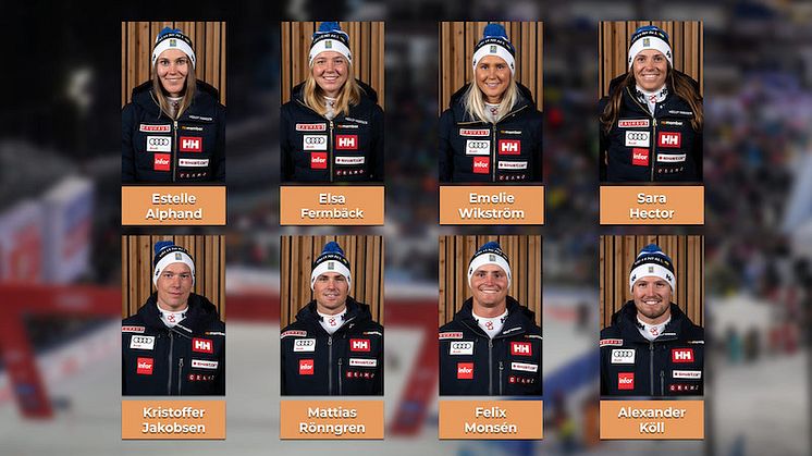 Åtta åkare har fått sina VM-biljetter till Cortina.