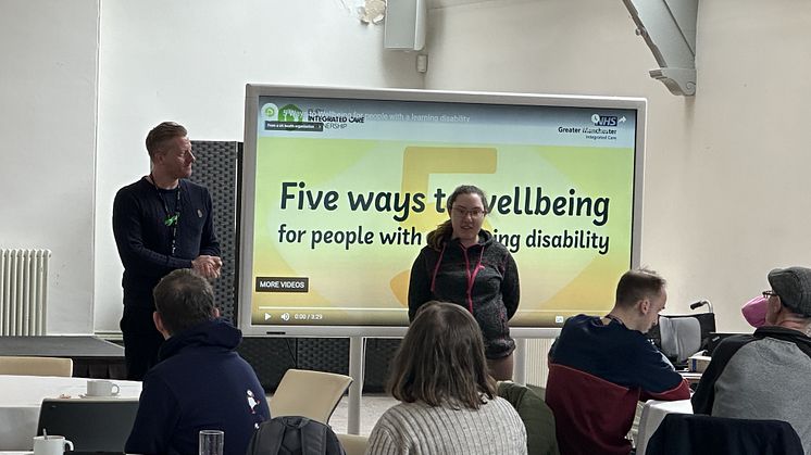 Service users came along to see the launch of the videos by the partners 