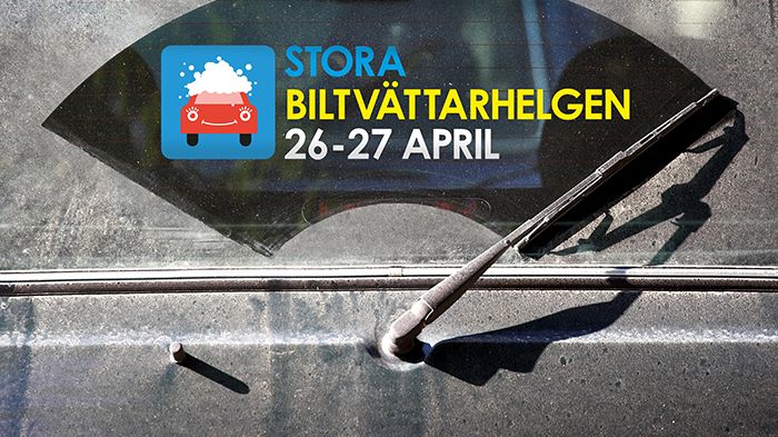 Stora biltvättarhelgen i Örebro 26–27 april