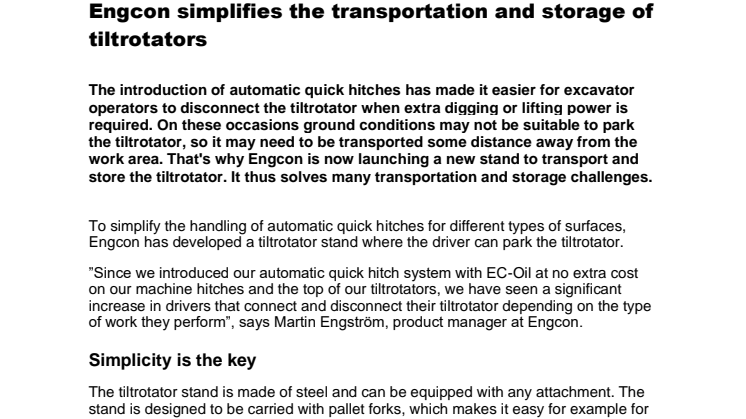 071021_Press_Engcon simplifies the transportation and storage of tiltrotators