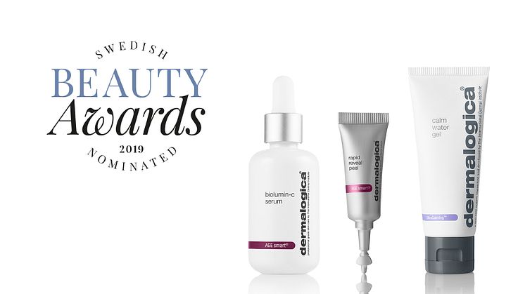 Dermalogicas nomineringar i Swedish Beauty Awards 2019.