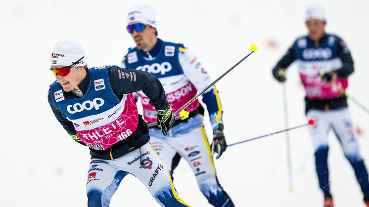 Jens Burman och Calle Halfvarsson tävlar under helgens världscup i tyska Oberhof. FOTO: MATHIAS BERGELD/BILDBYRÅN