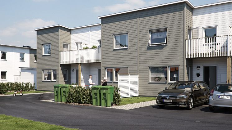 ​BoKlok bygger 30 radhus i Fullerö hage, Uppsala