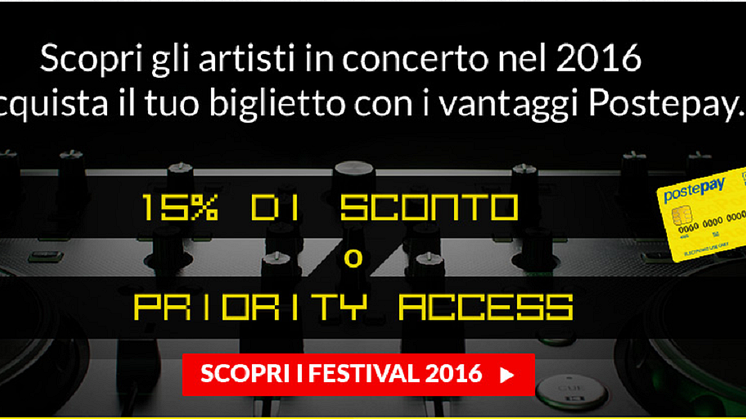 Torna la grande musica a Piazzola sul Brenta, Padova:  il Postepay Sound ospita una straordinaria kermesse di stelle internazionali