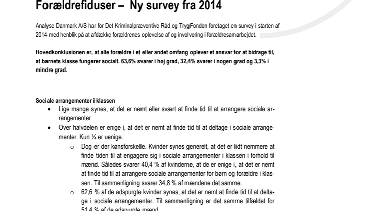 Fakta fra survey