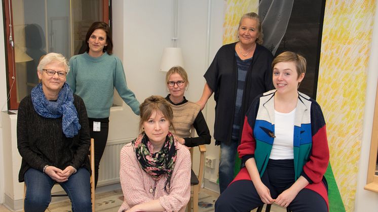 Delar av Essence-teamet: Susan Andersson, Kristina Lalos, Lii Ulander, Lena Spolander, Barbro Ivars-Aroch och Amanda Rasmuson.